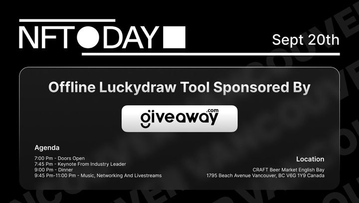 Giveaway.com Partners with NFTDay2023 Vancouver Event